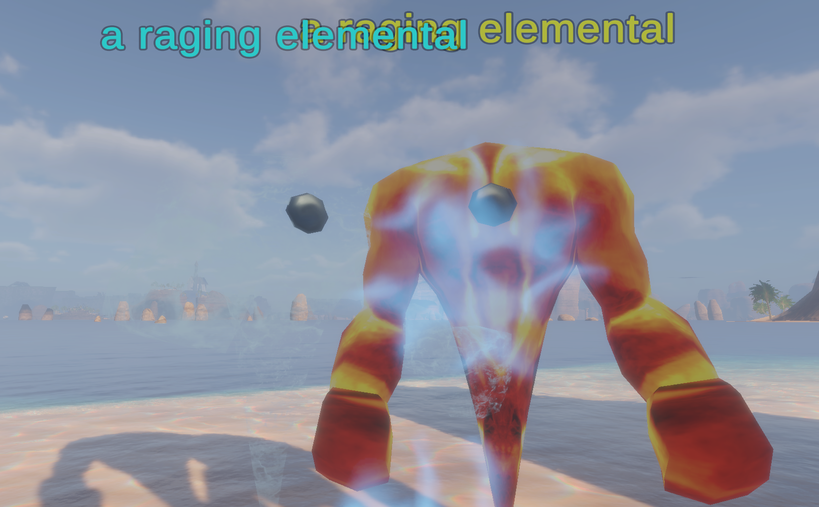 a raging elemental