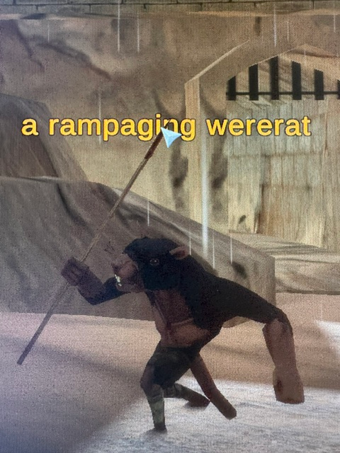 A rampaging wererat