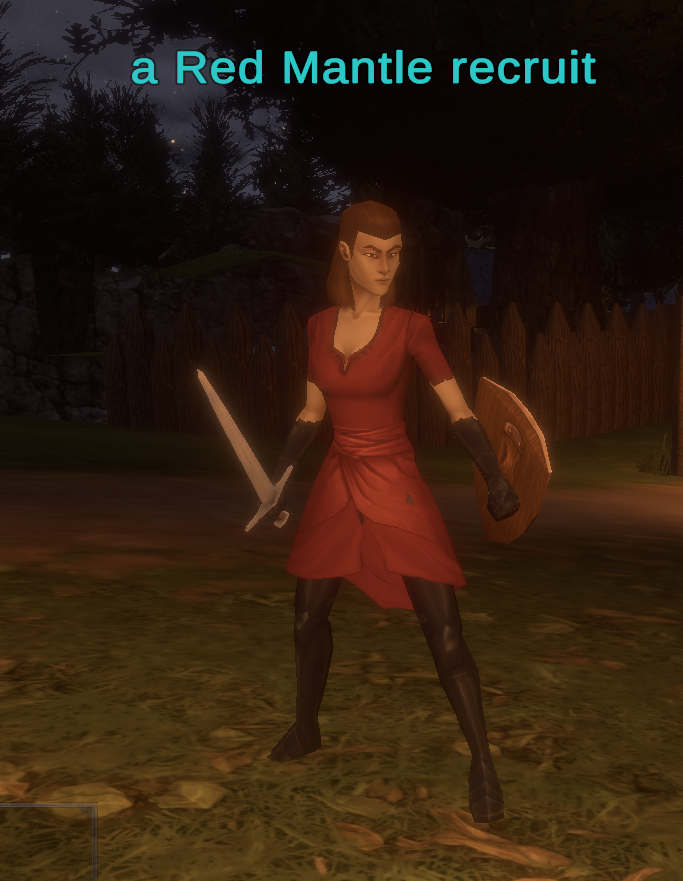a Red Mantle recruit