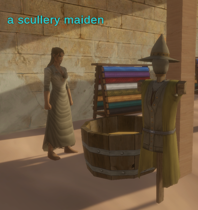 A scullery maiden