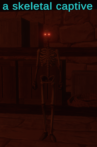 a skeletal captive