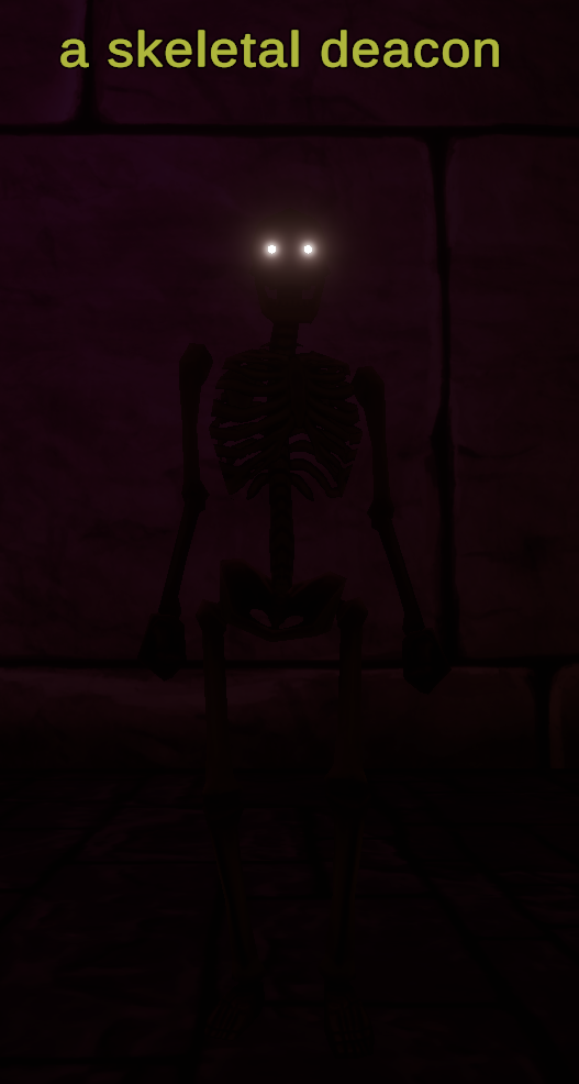 A skeletal deacon