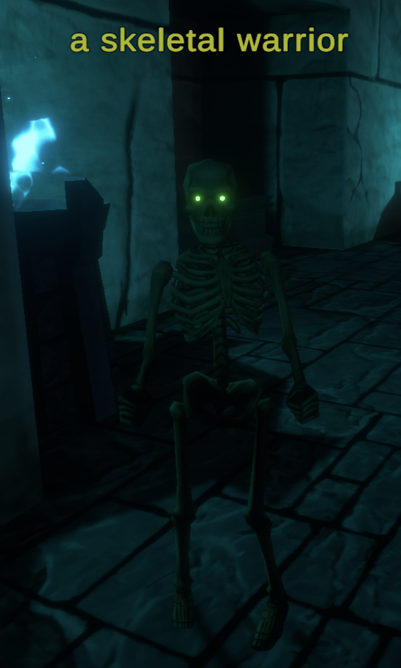 A skeletal warrior