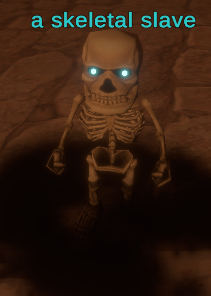 a skeletal slave