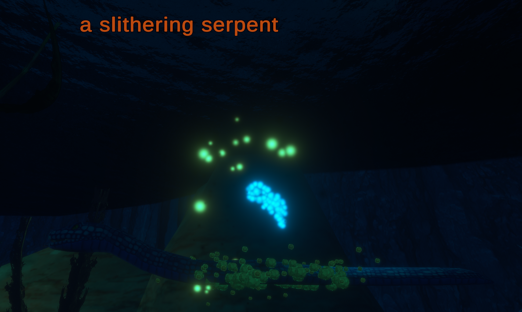 a slithering serpent