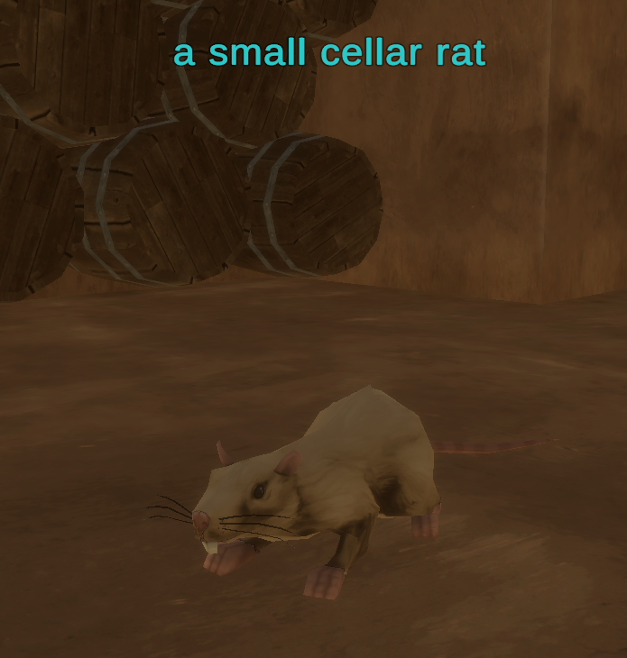 A small cellar rat
