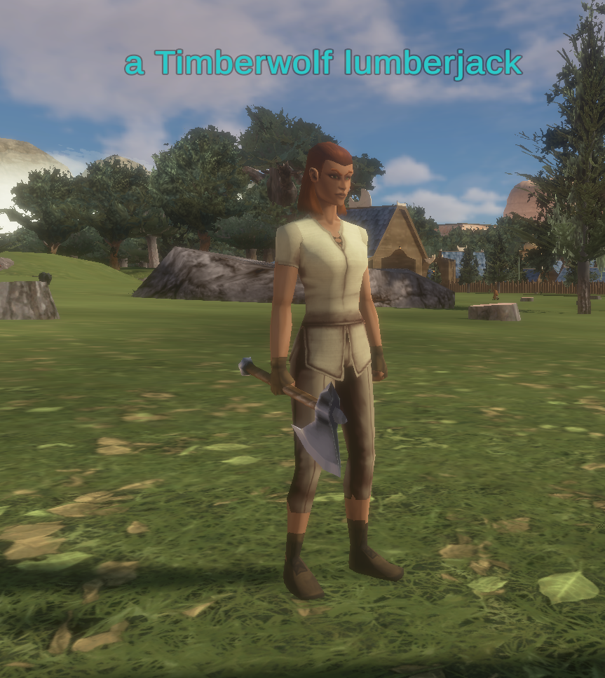 a Timberwolf lumberjak