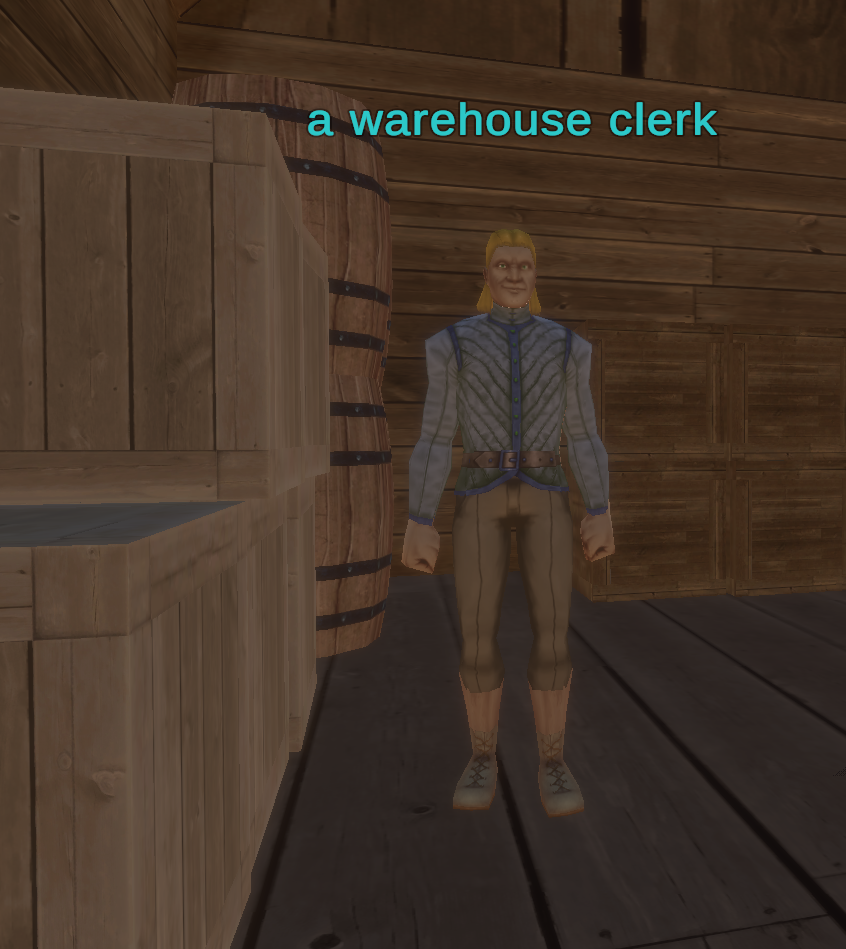 a warehouse clerk