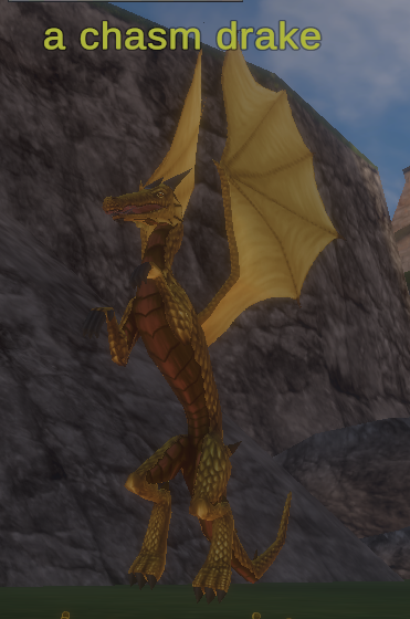 A chasm drake