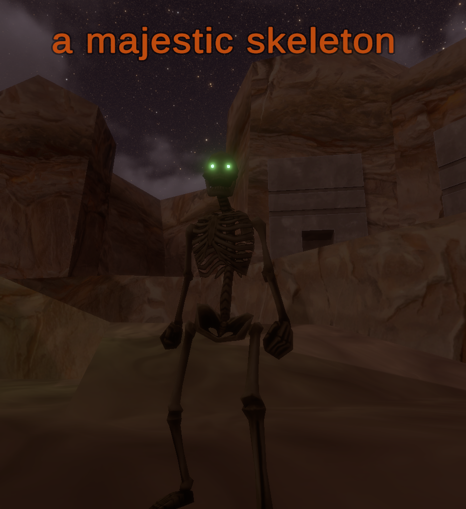 a majestic skeleton