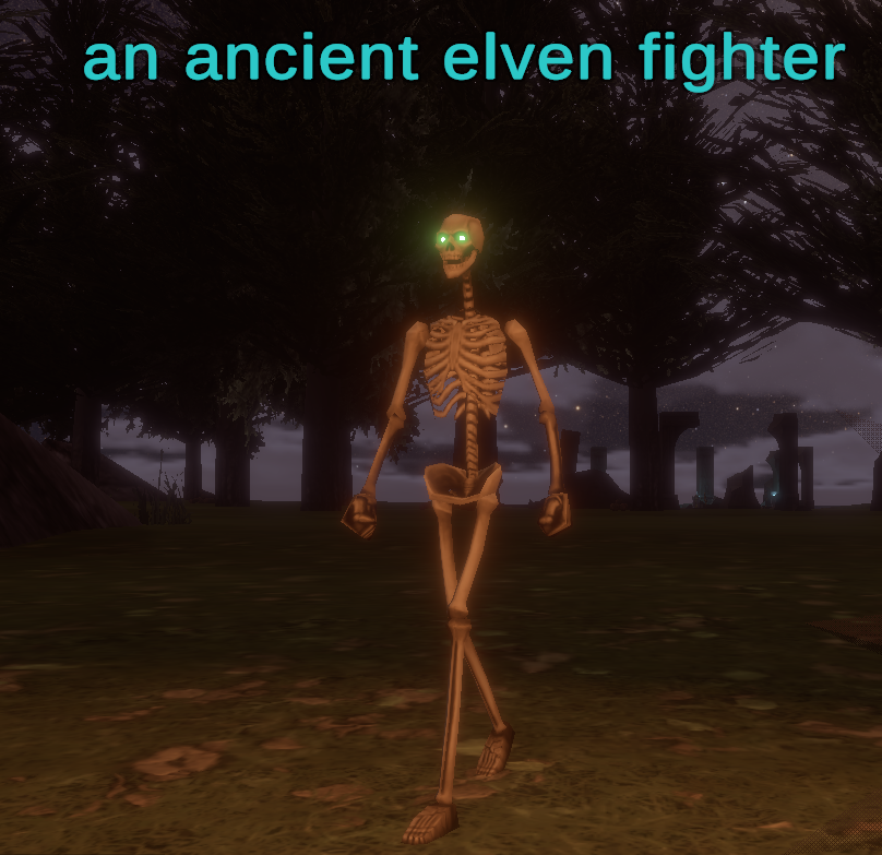 an ancient elven fighter