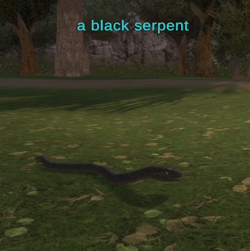 a black serpent