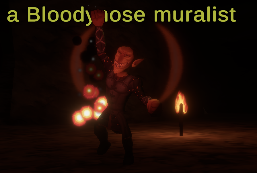 a Bloodynose muralist