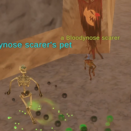 a Bloodynose scarer
