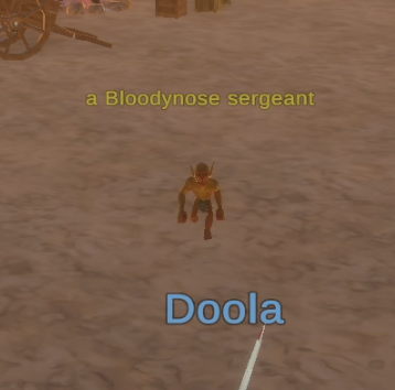 a Bloodynose sergeant