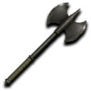 Tarnished Iron Battle Axe