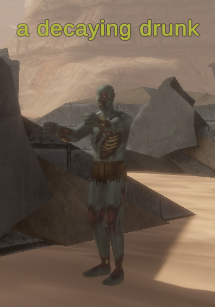A decaying drunk