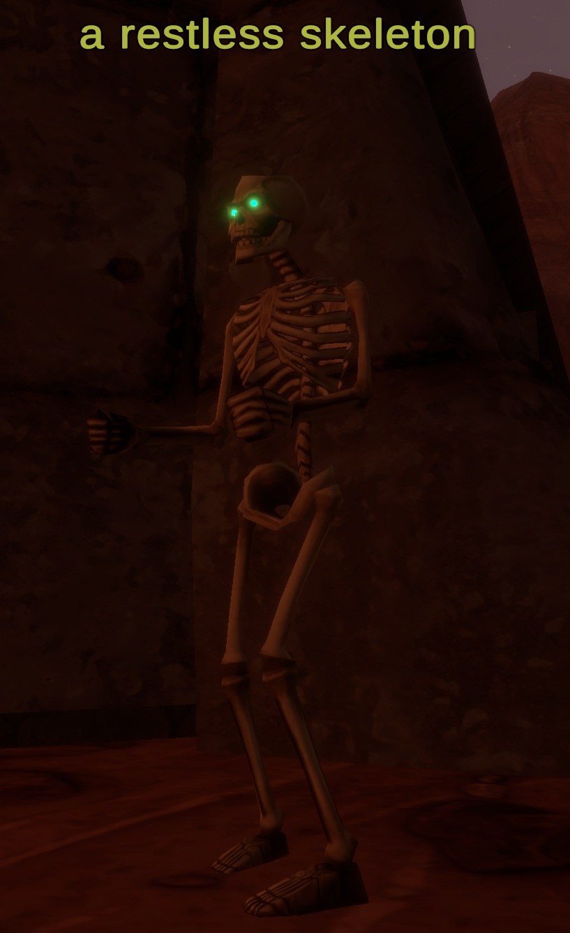 a restless skeleton