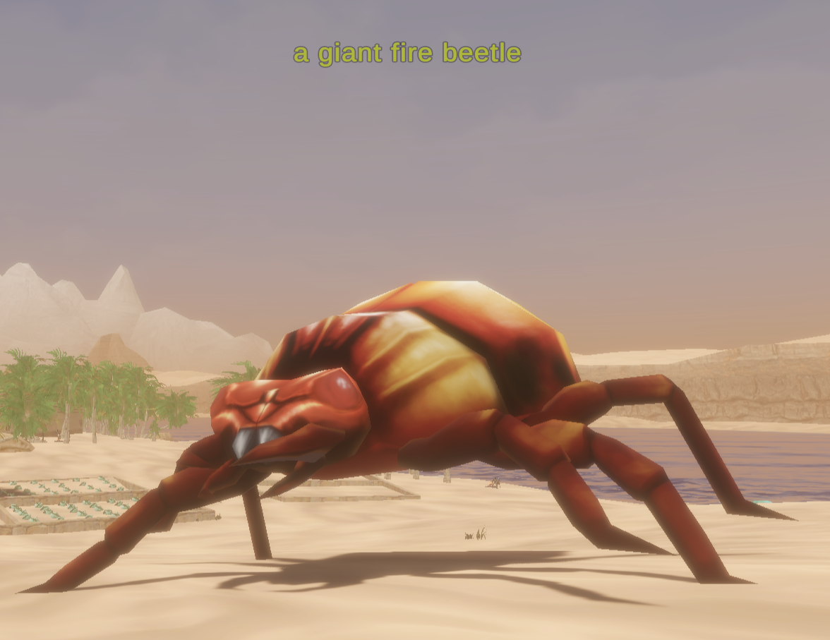 A giant fire beetle