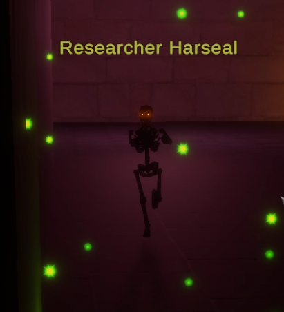 Researcher Harseal in Ancient Crypt