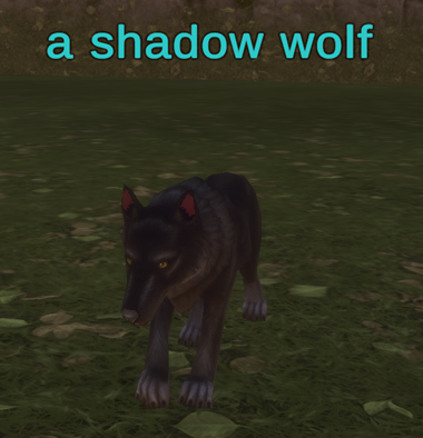 a shadow wolf