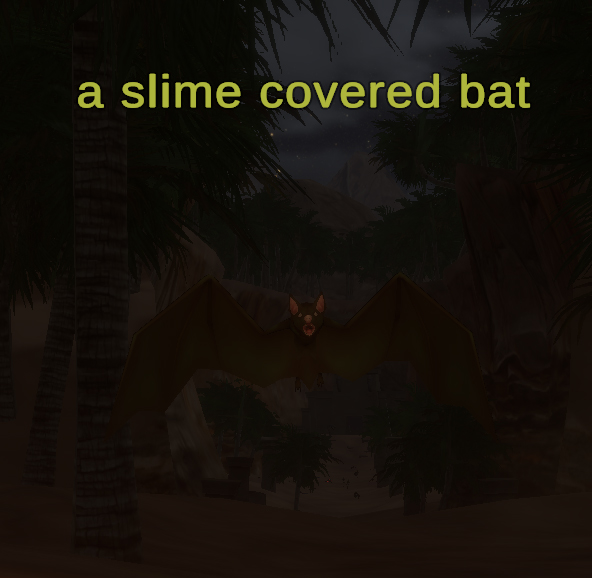 A slime covered bat