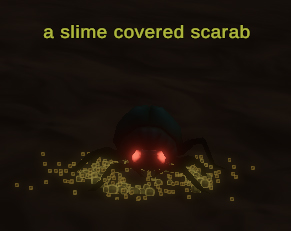 a slime covered scarab
