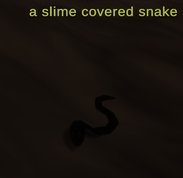a slime covered snake