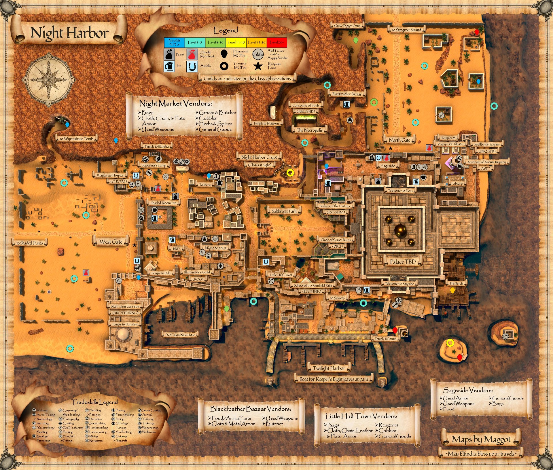 Historical Night Harbor V2 map retained for district and development comparison