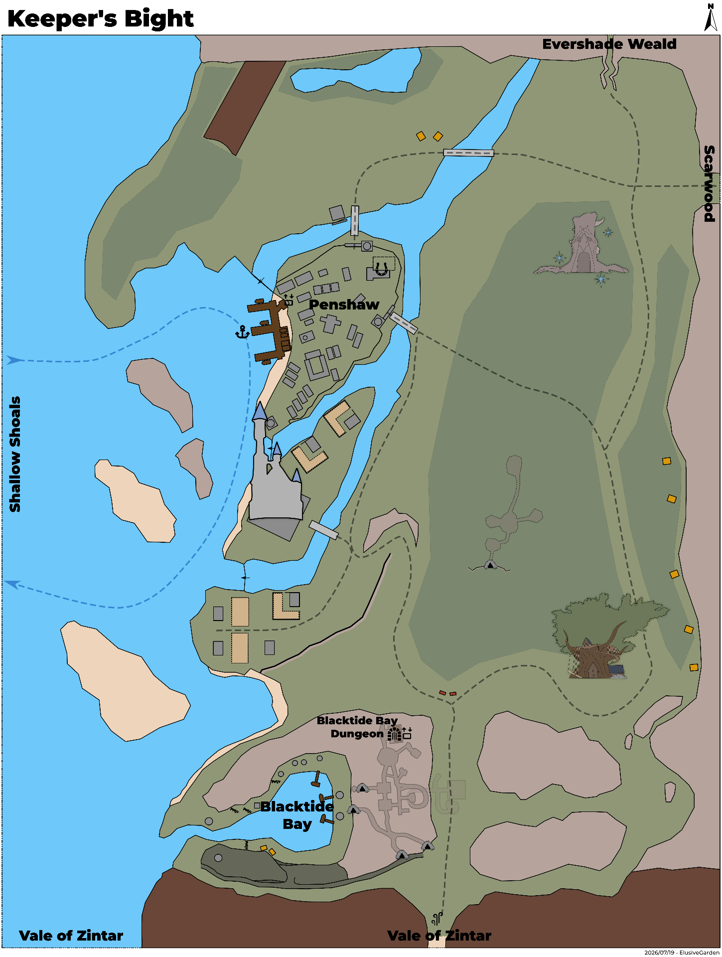 Map of Keeper's Bight