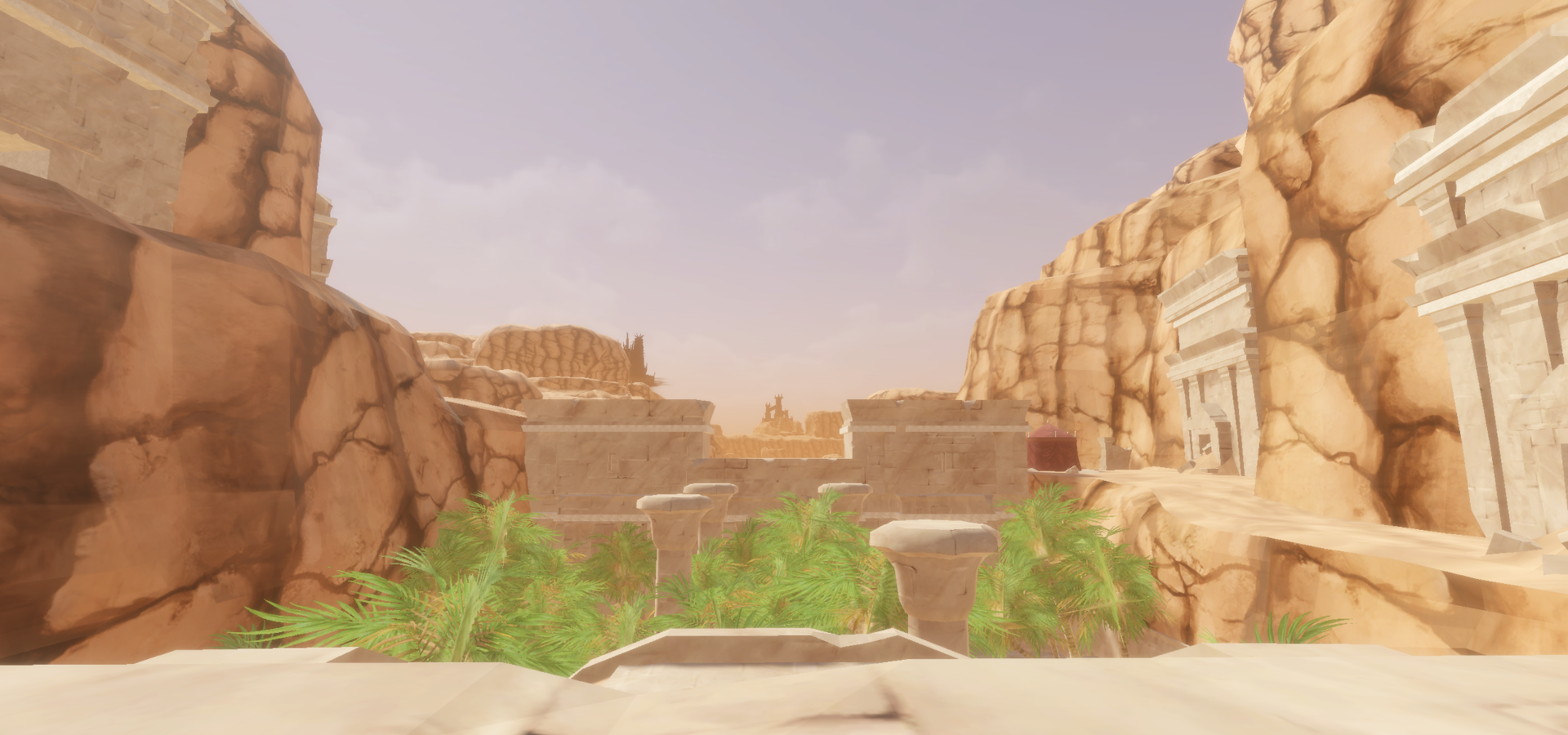 View inside the Vale of Zintar giant city