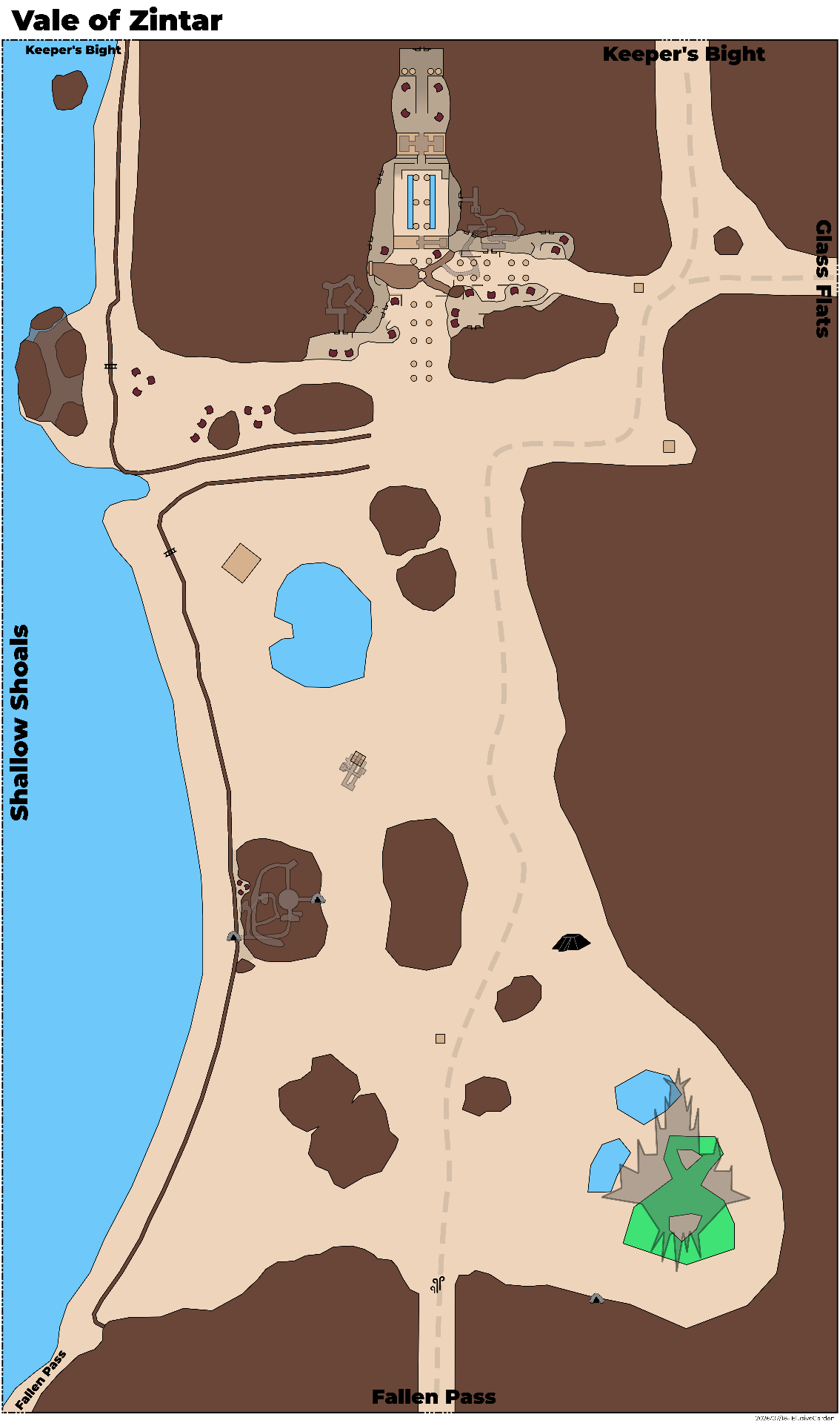 Map of the Vale of Zintar