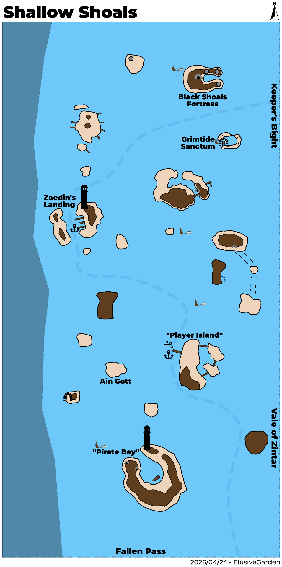 Map of Shallow Shoals