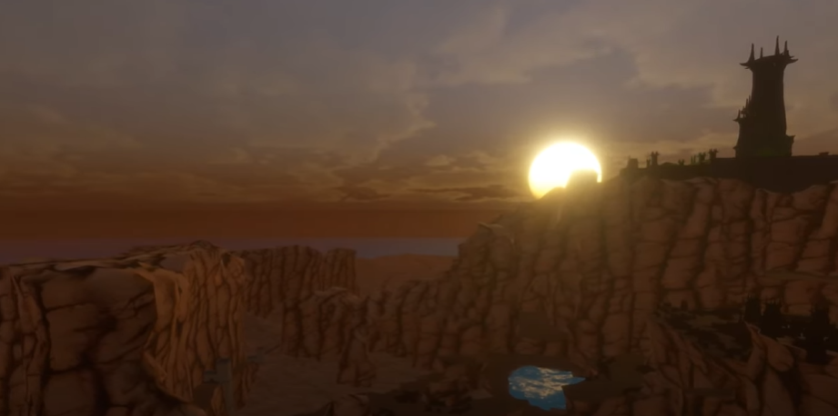 In-game view of Fallen Pass