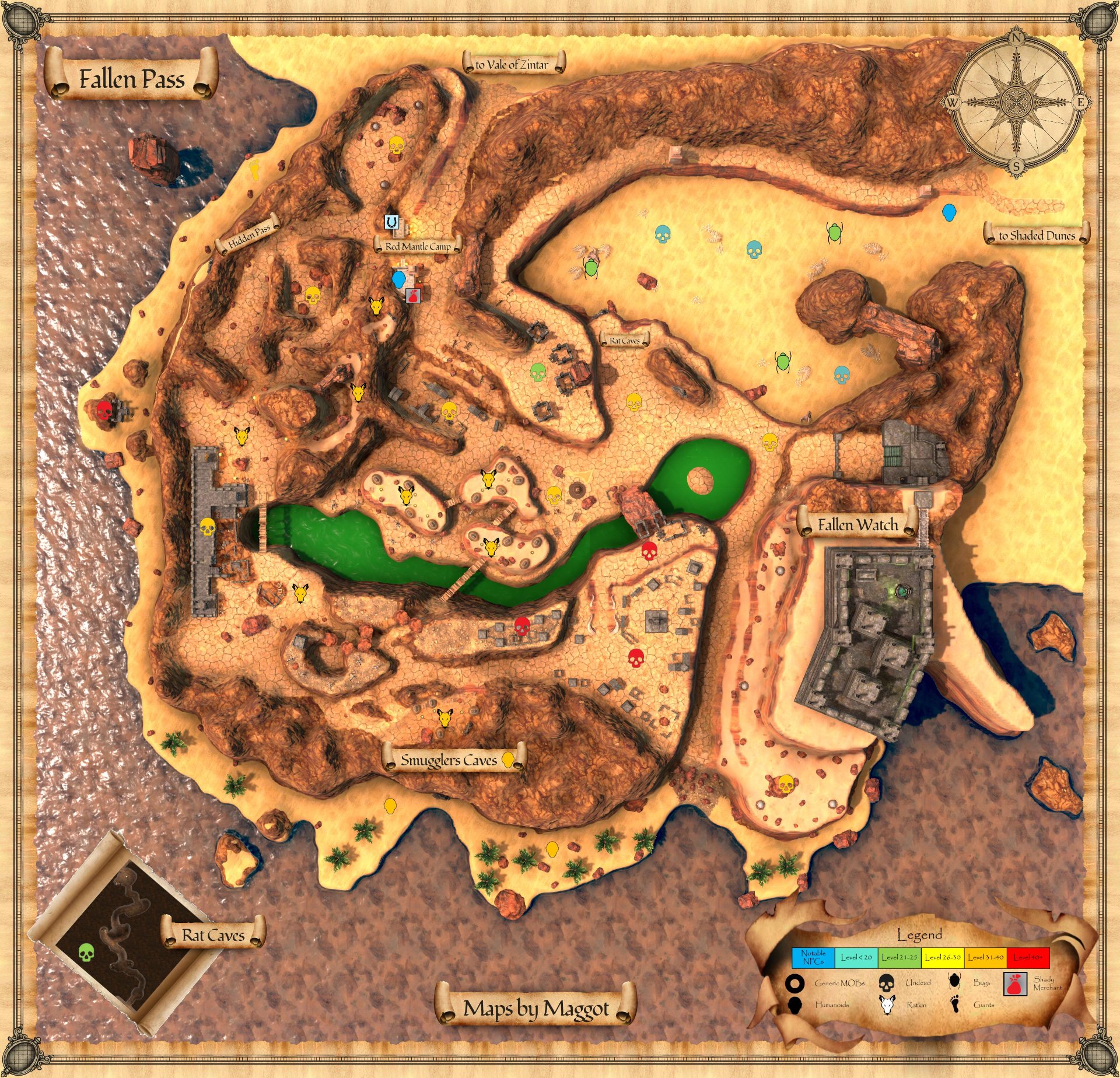Community map of Fallen Pass