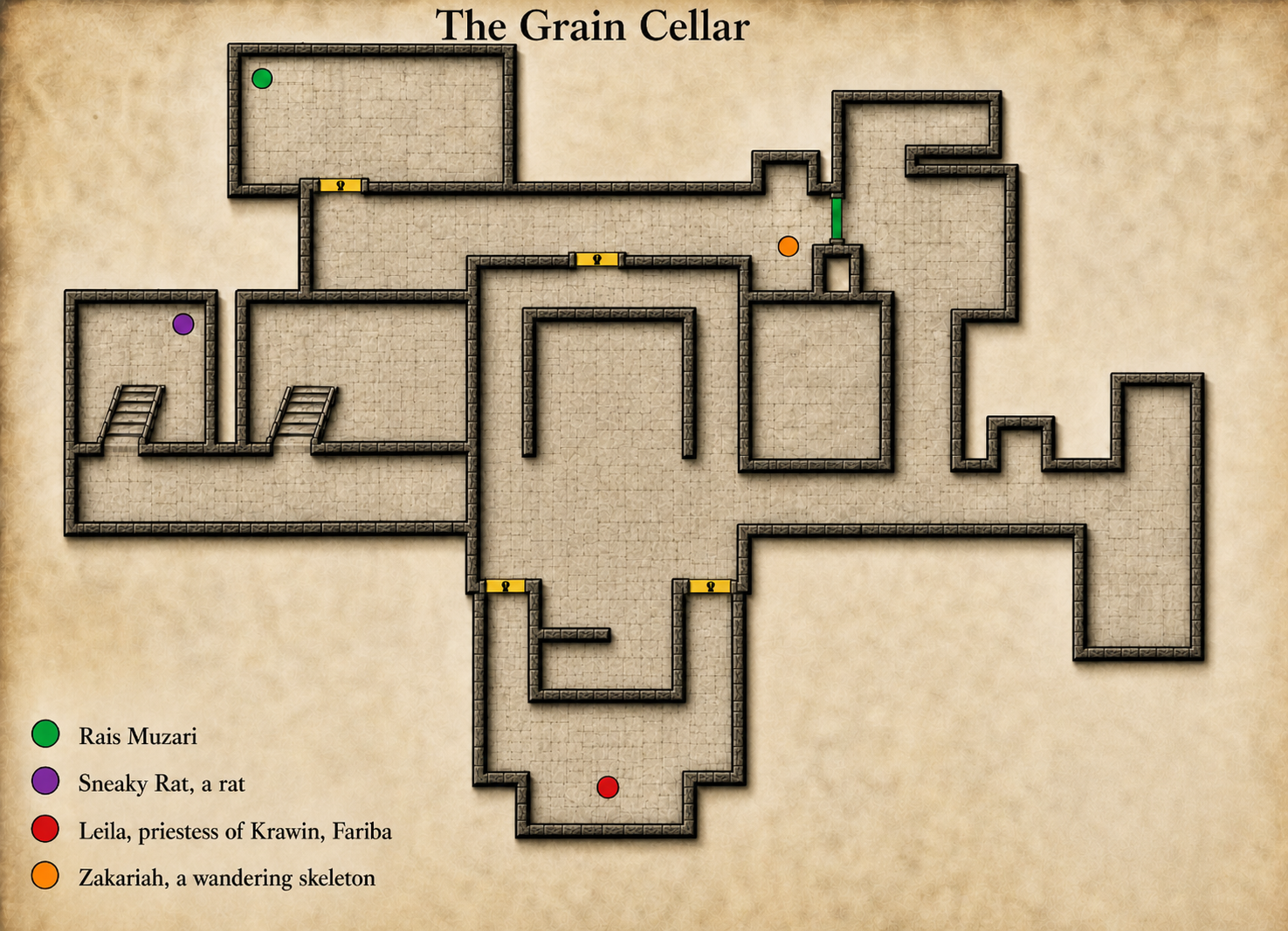Map of the Grain Cellar