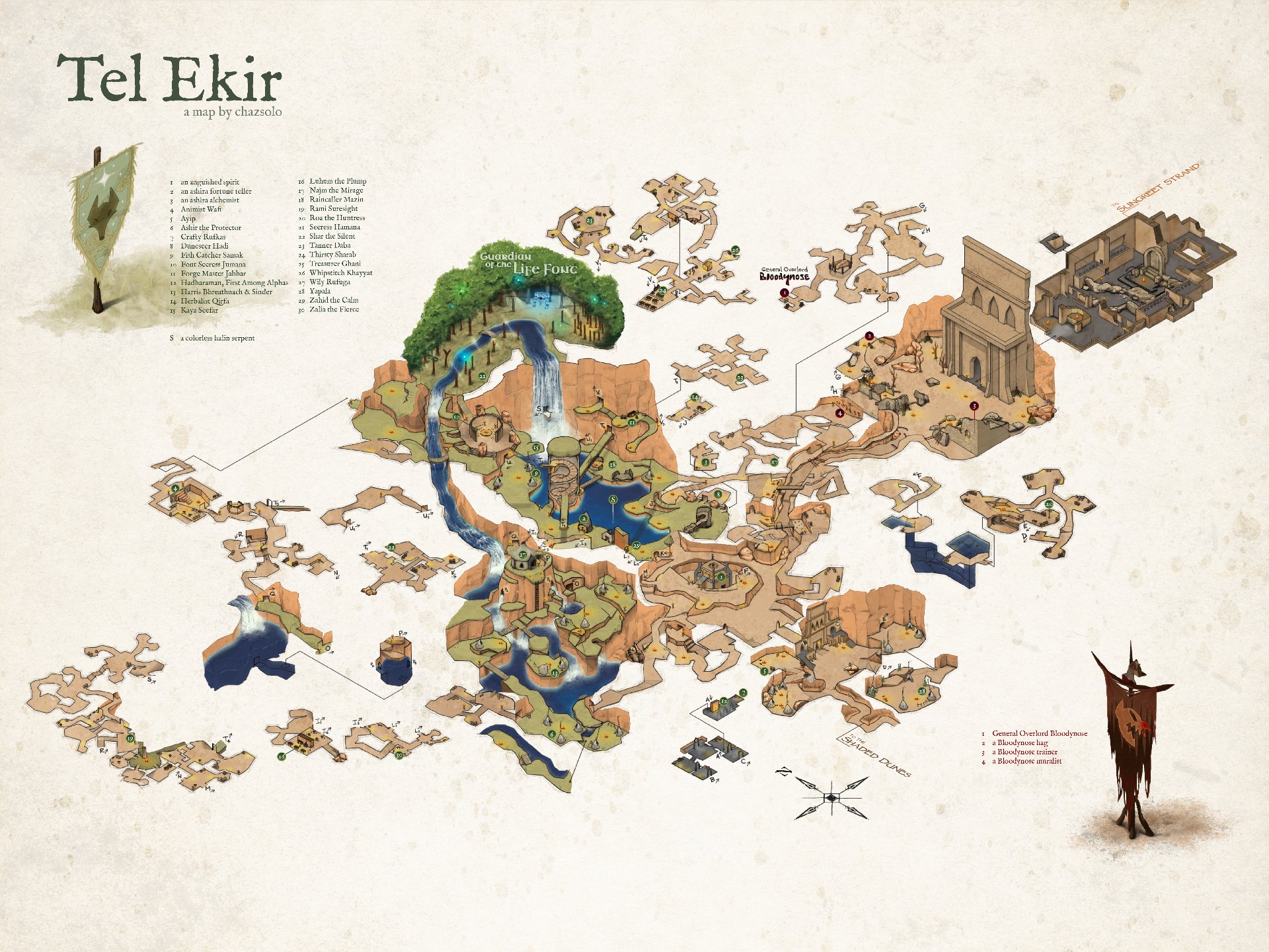 Isometric map of Tel Ekir