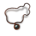 Inlaid Opal Copper Necklace