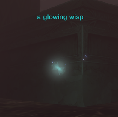 a glowing wisp