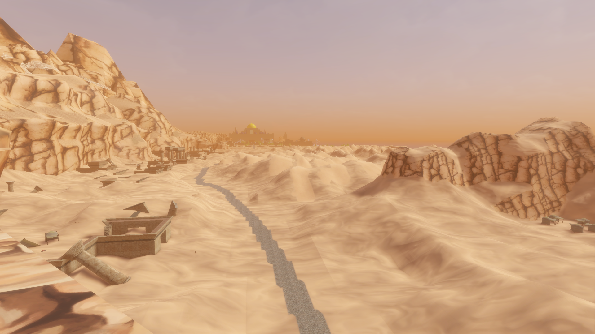 In-game view of Shaded Dunes