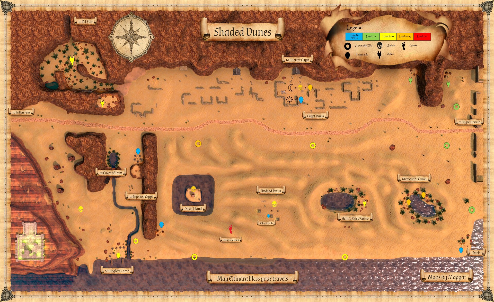 Community map of Shaded Dunes