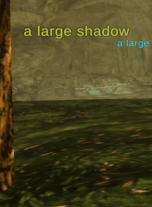 a large shadow