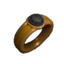Inlaid Onyx Copper Ring