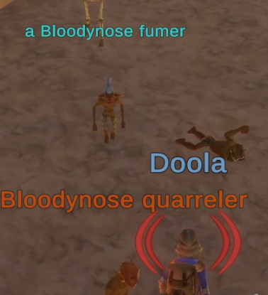a Bloodynose fumer