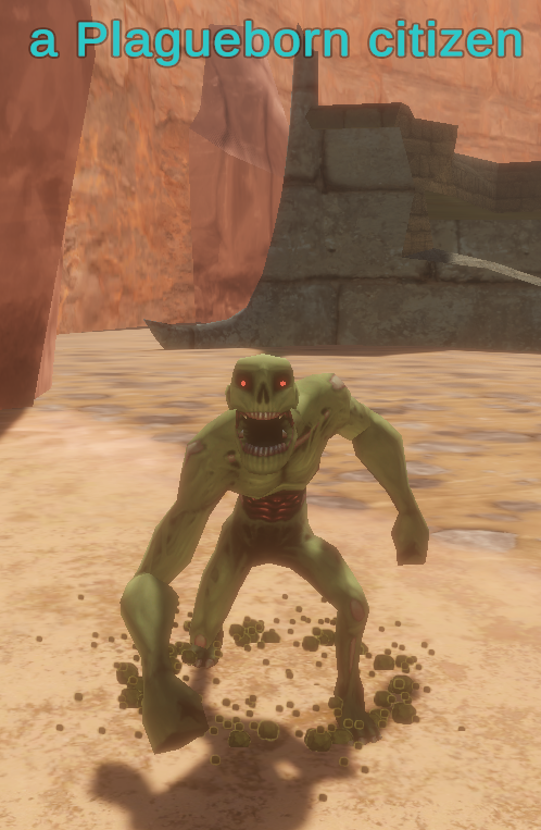 a Plagueborn citizen(Ghoul)