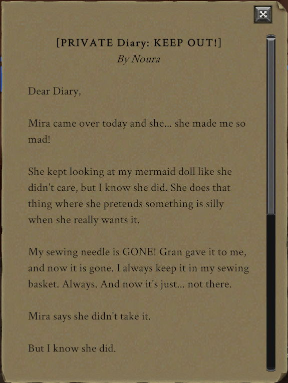 Child's diary