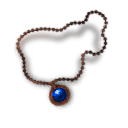 Inlaid Sapphire Copper Necklace