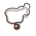 Inlaid Diamond Copper Necklace