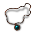 Inlaid Turquoise Copper Necklace