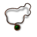 Inlaid Bloodstone Copper Necklace